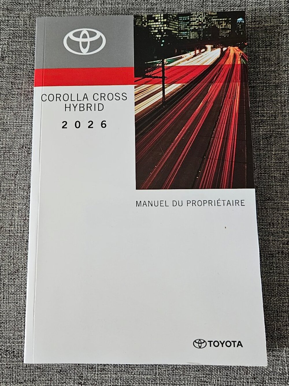 2026 TOYOTA COROLLA CROSS HYBRID Owner's Manual New